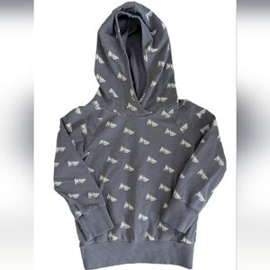 Mebie Baby Toddler Boys GO TEAM Kids Charcoal Hoodie Pullover Sweater 4T